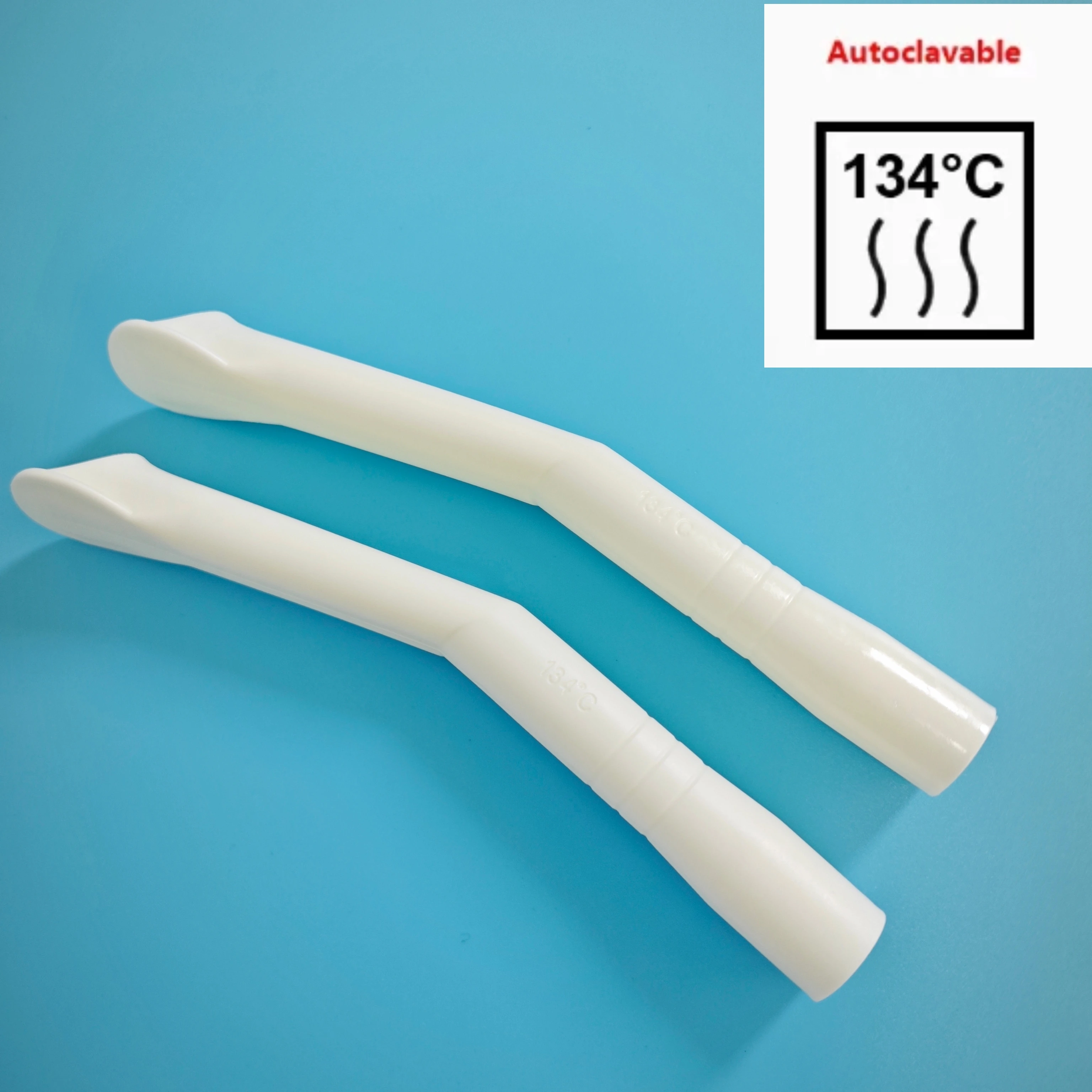 أطراف إخلاء منقار البط عالية الجودة قابلة للتعقيم/بلاستيك قوي/أسبوع شفط أجزاء اللعاب مقبض قبضة #5