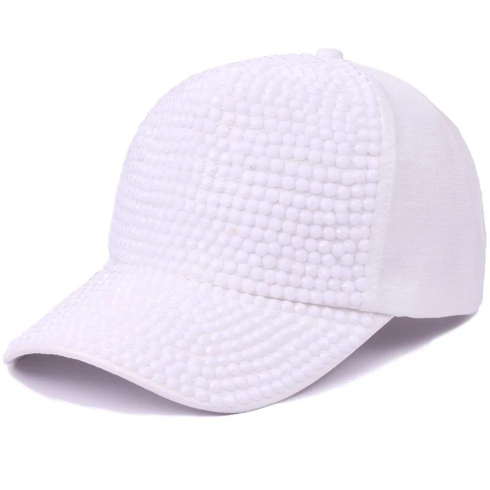 Women\'s fashion diamond inlaid summer baseball cap trend travel sunshade casual hat sunscreen hat wholesale personalized