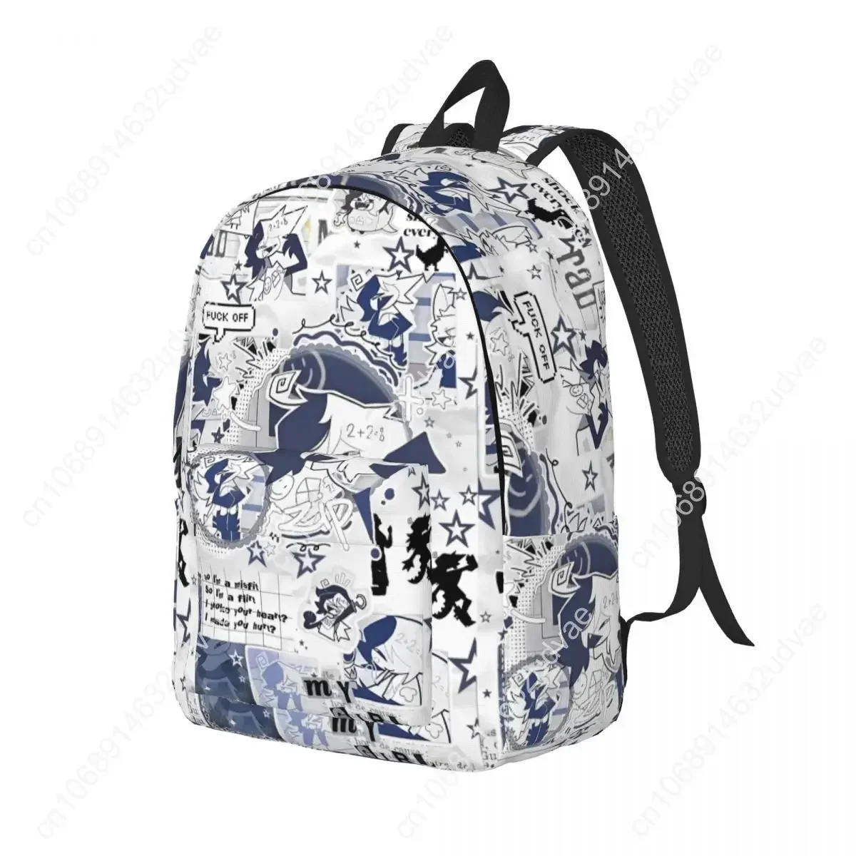 Fundamental Paper Education Zip Backpack for Men Women Teenage Student Business Daypack Cartoon Game College Canvas Bags Sports