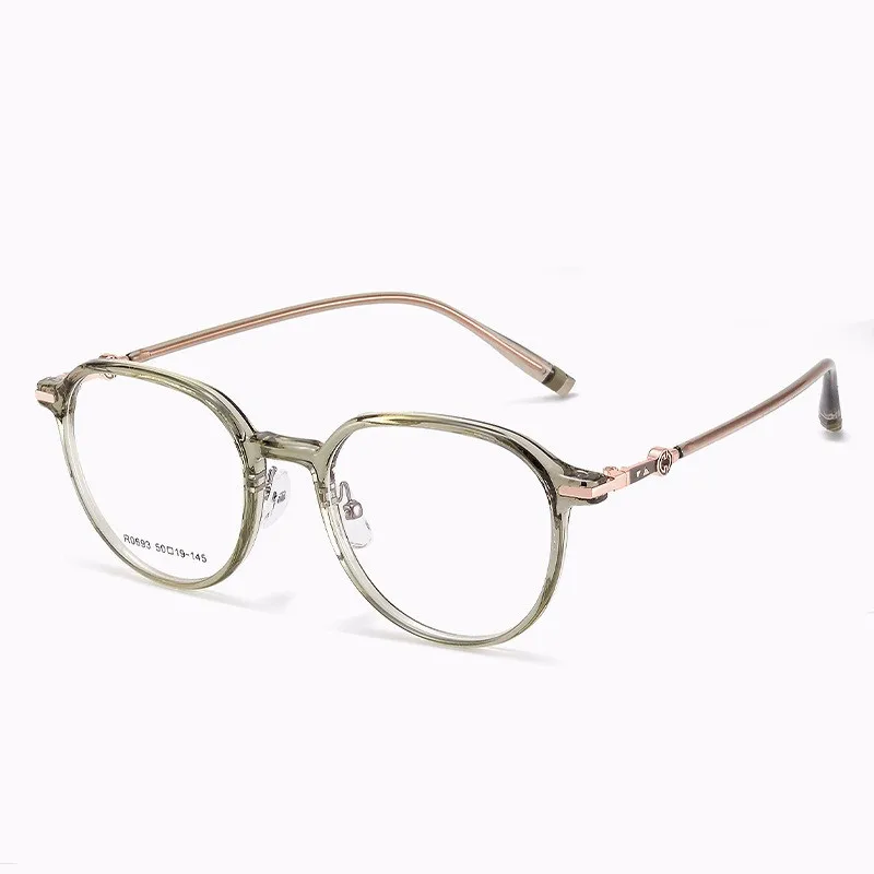 New Comfortable Large Frame TR90 Ultra Light Prescription Glasses Frame for Men and Women with Myopia