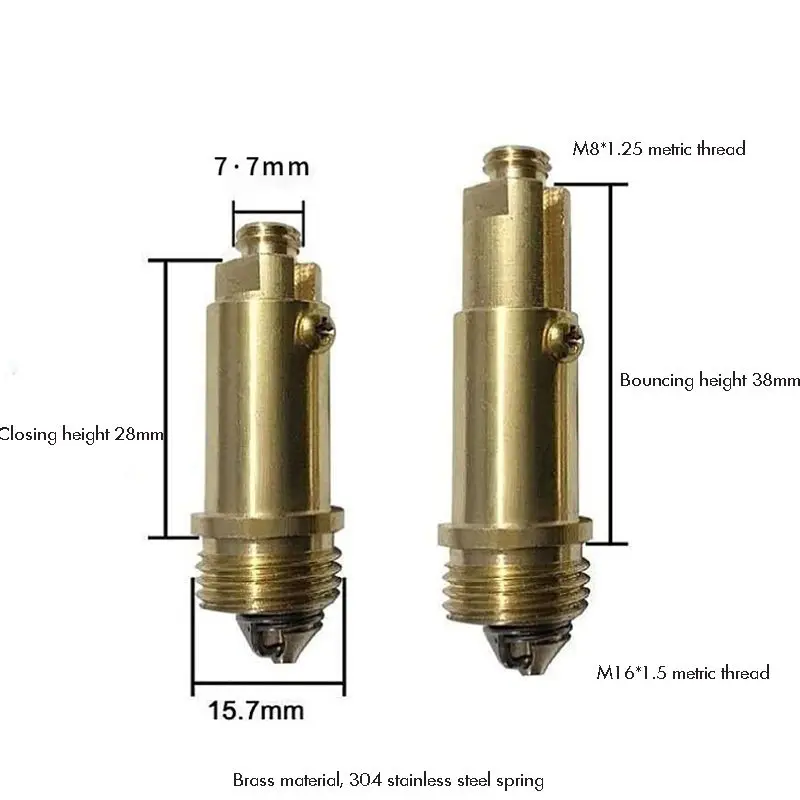 Brass Sink Drain Core, Bathroom Basin Bounce Core Drain Filter Push-Type Spring Sink Stopper Drain Plug Replacement стопор пружи