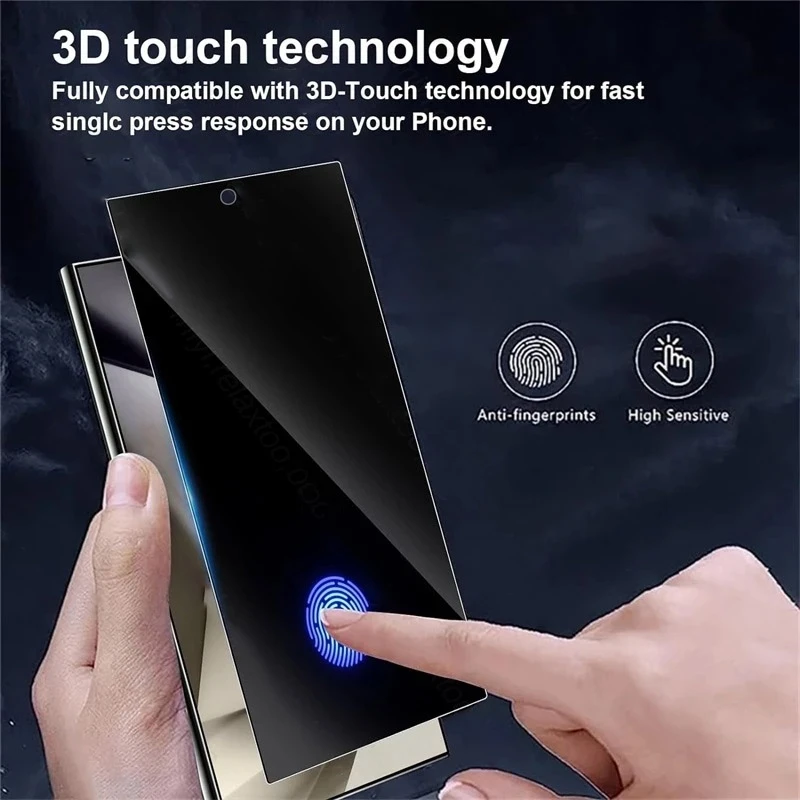 3 Piezas Vidrio Templado de Privacidad para Samsung Galaxy S25 S24 Ultra S26 Protector de Pantalla Antiespías para Samsung S25 Plus S25 Ultra Glass 4