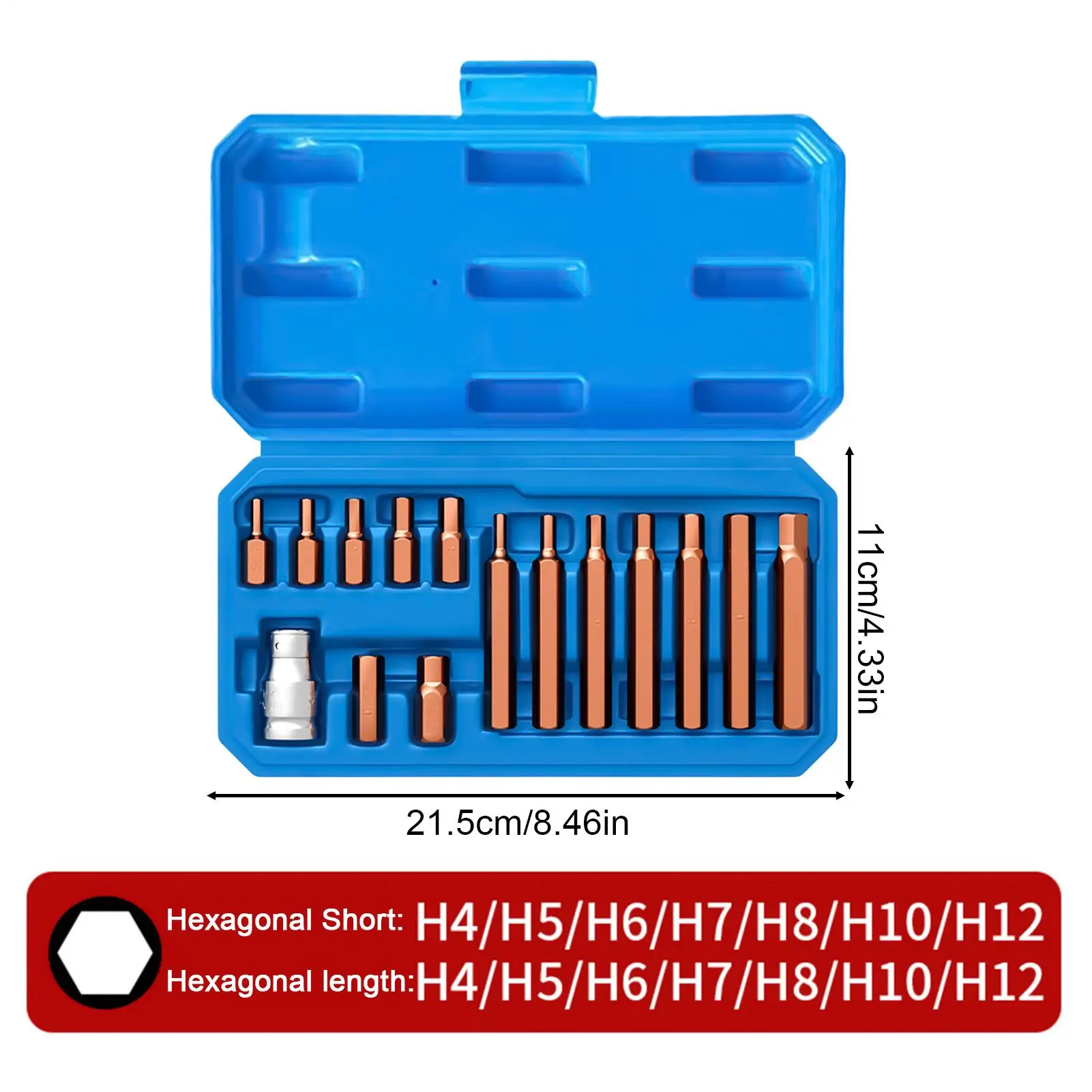 Screwdriver Bits Magnetic Heavy Duty Metal Socket Repair Tool 15-Piece Electric Wrench Drill Bits For Home Furniture Automotive view 6