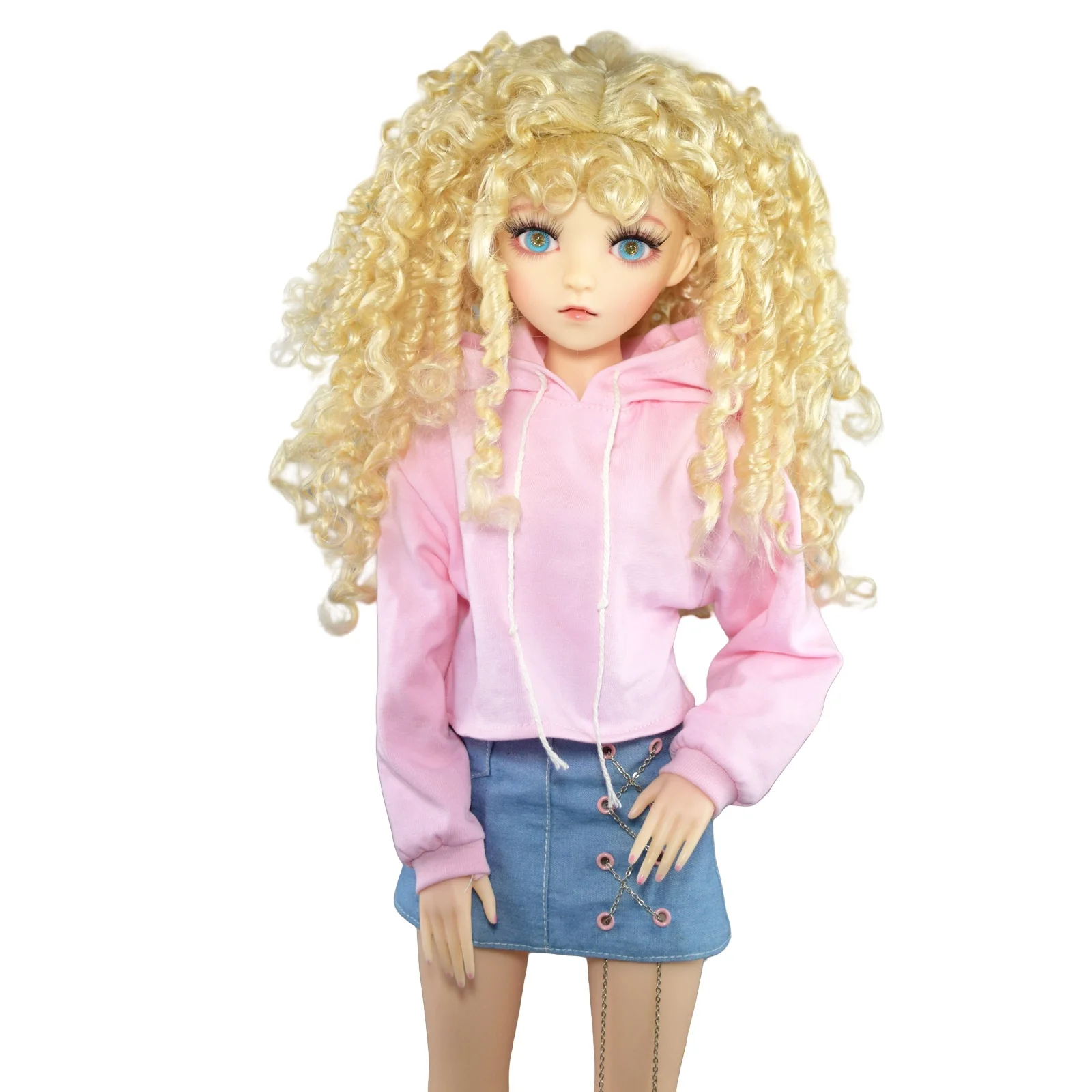 YUTOTUE 24 inch Girl Doll Toy Glitter Blue Eyes Fashion Clothes Blonde Wigs All Included