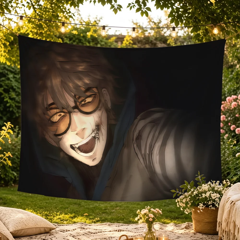 Ticci T-Toby Game Creepypasta-Flagge Raumdekoration Wandteppich Hängende Ästhetische Schlafzimmer-Werbefläche – Detail 7