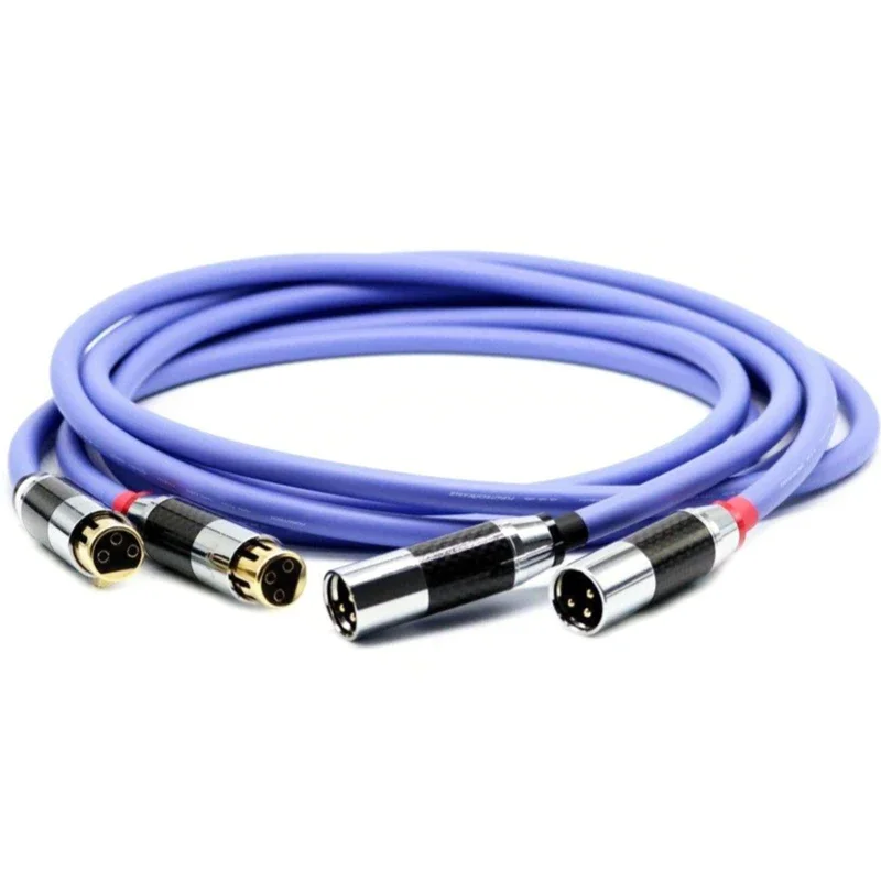 

HiFi XLR Balanced Cable Furutech FA-αS22 Signal Crystal Copper Audio Interconnect Line Carbon Fiber Plug