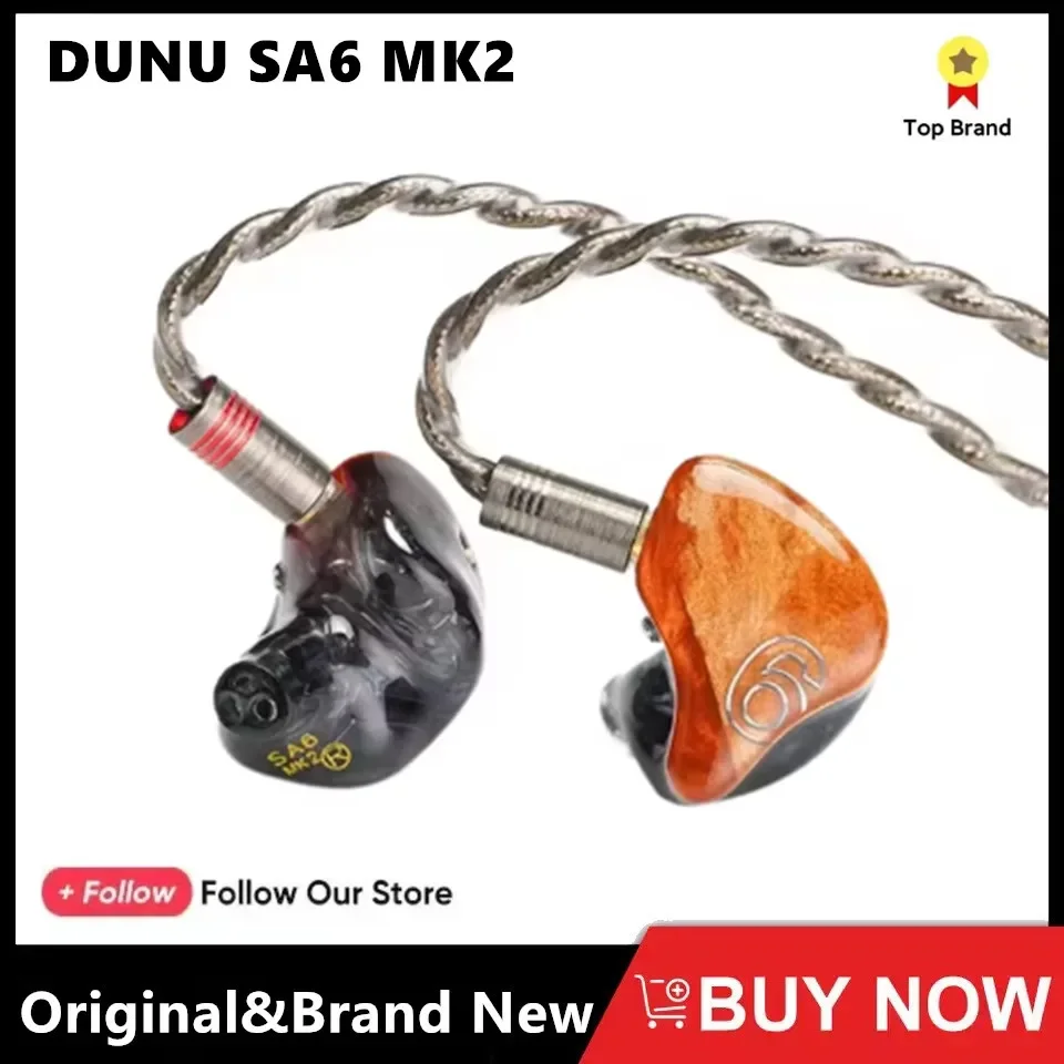 

DUNU SA6 MKII / MK2 6BA внутриушные мониторы IEMs 6, балансировочная арматура