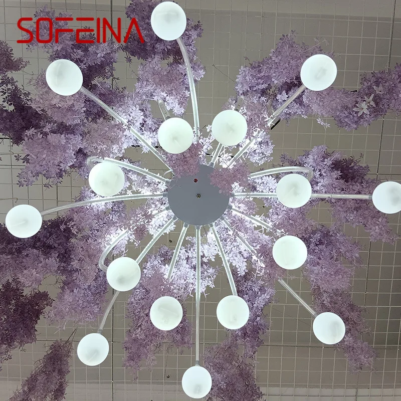 

SOFEINA Modern Wedding Lamp Festival Lights Atmosphere Running Water Lamp Fireworks Lamp Road Guidance Ceiling Decoration