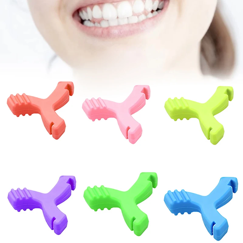 1PCS Silicone Teeth Stick Bite Dental Aligner Chewies Orthodontic Bite Chewies Prevent Face Distortion Y Shaped