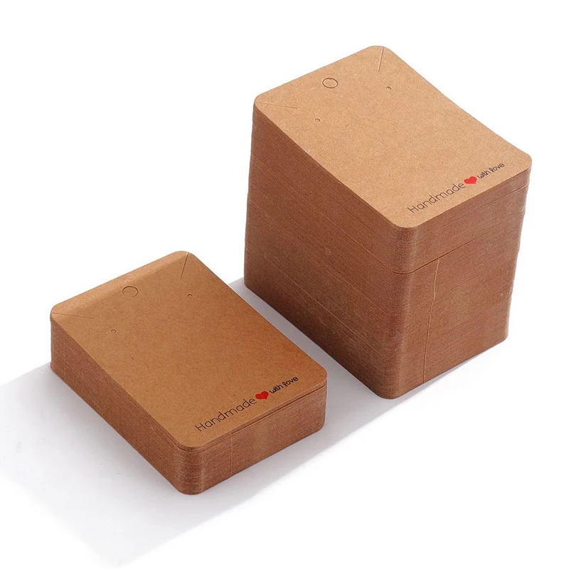 20sets Paper Earrings Display Organizers With Self Adhesive Bags Necklace Holder Cards Earrings Cardboard Diy Jewelry Packaging