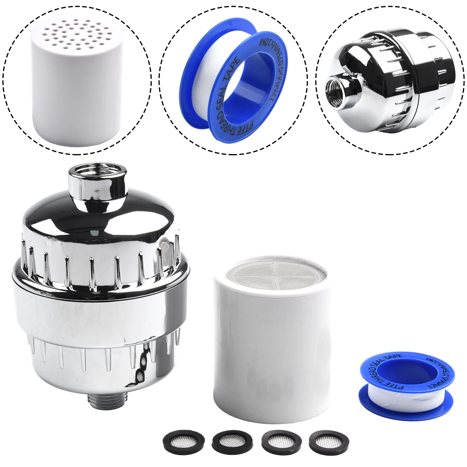 فلتر الدش، فلتر الدش، مجموعة رأس الدش، رأس الدش، فلتر المياه، مجموعة الدش مع فوهة الفلتر ذات الضغط العالي