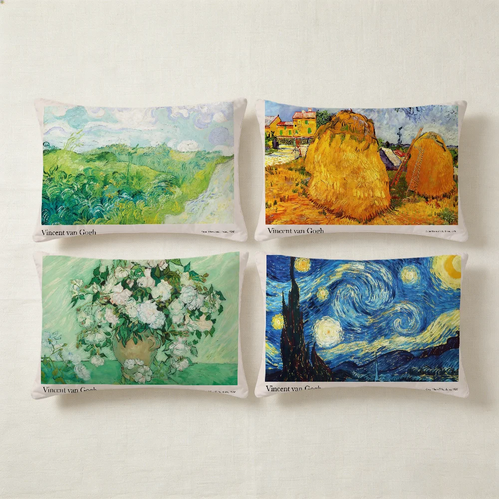 V-van art G-gogh cushion cover Hit Product Home Sofa living Room Double-sided Soft Decorative Pillow Cover