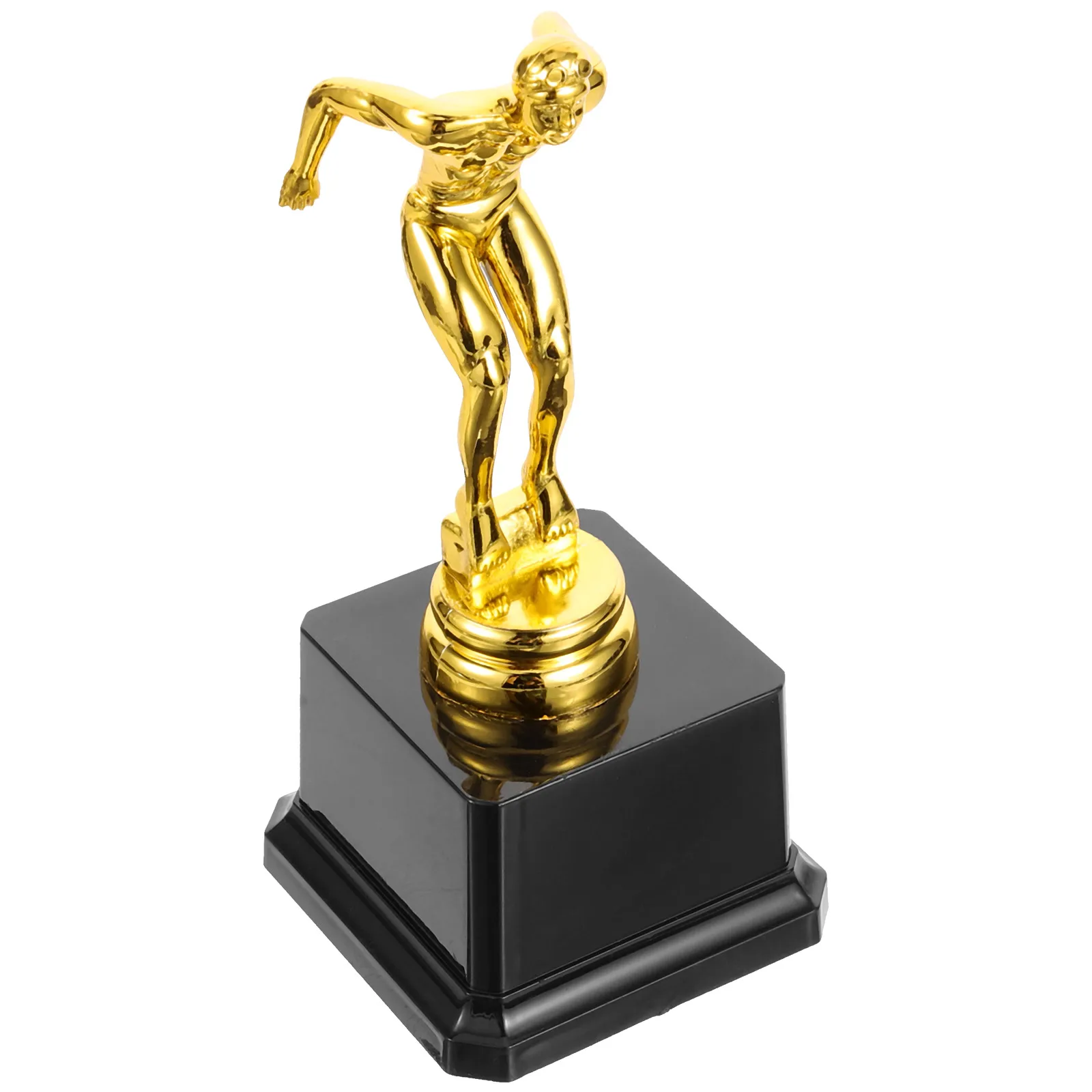

Trophy Little Golden Man Realistic Appearance Cup Large Basketball for Diving Award Plastic
