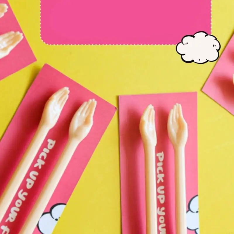 Plastic Chopsticks Tool with Funny Hand End Design For Home Parties Use 37JD