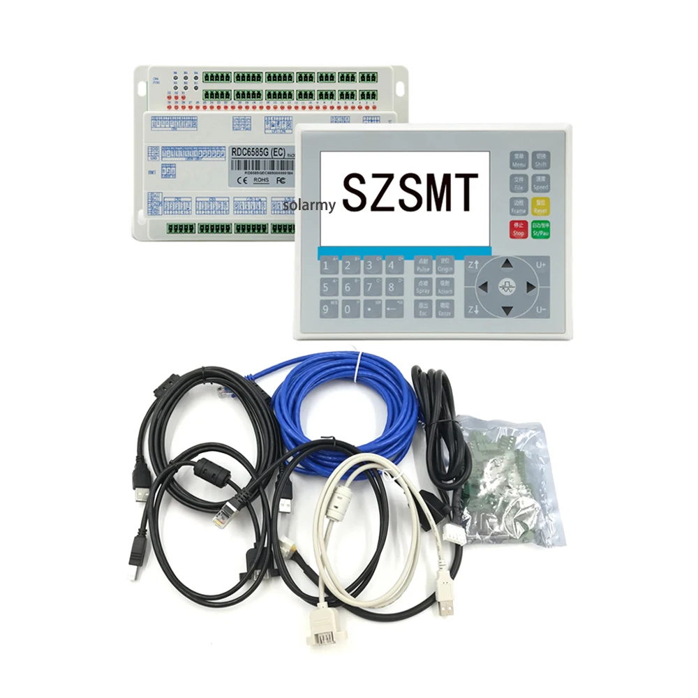 Поддержка 6 лазерных каналов RuiDa Off Line Control Card RDC6585G с 5-дюймовым цветным экраном для станка для лазерной гравировки и резки CO2