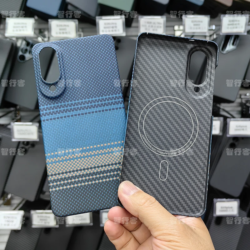 

ZXKE True Fiber Case For Samsung Galaxy S25Edge Embedded Iron Sheet Magnetic Car Support Magsafe Aramid Fiber Shell