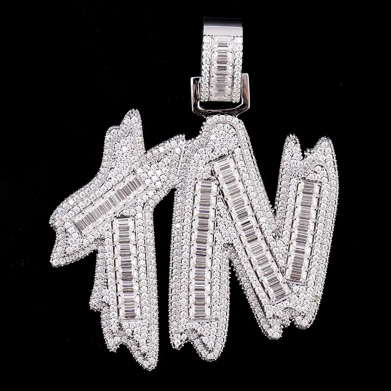 Provence Letter Pendant for Men  Miami Fashion Pendant for Women Hip Hop Pendant Custom Jewelry