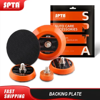 SPTA M6 스레드 DA 샌딩 패드 샌더 후크 및 루프 백킹 도금 전동 공구 액세서리, 1/2/3 인치, 대량 판매