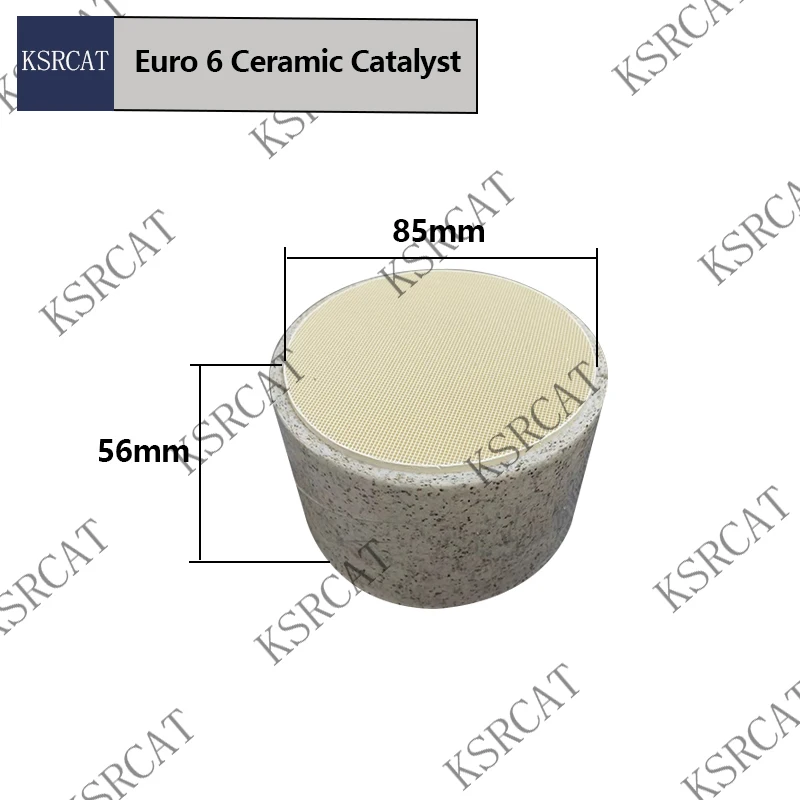 85*56mm 400cpsi Universal Catalytic Converter EURO 6 Ceramic Honeycomb Catalyst FOR CARS Exhaust System