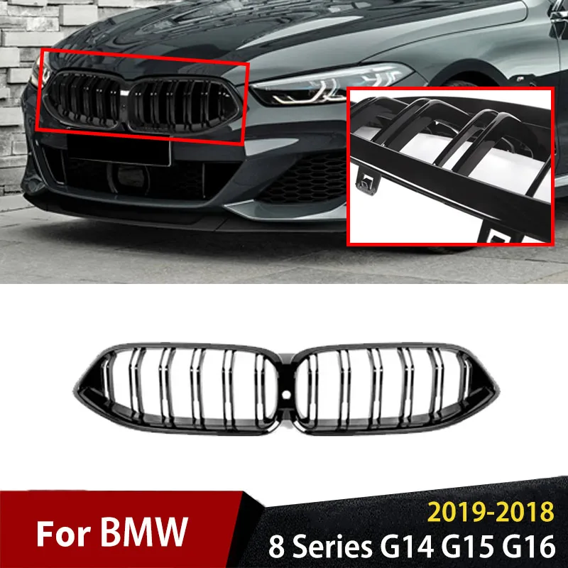 

Car Racing Grills Accessories For BMW 8 Series G14 G15 G16 2019 2020 2021 2022 Exterior Front Bumper Kidney Hood Grille Bodykit