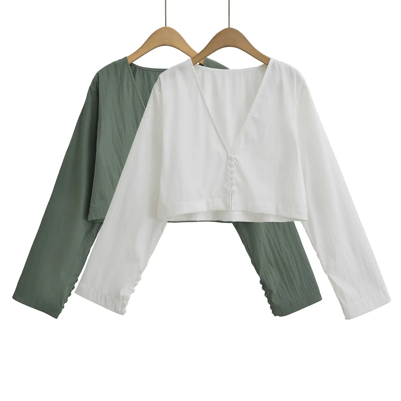 2025 frauen Mode Einfarbig Breasted Kurze Kittel Bluse Büro Dame Langarm-shirt Chic Casual Chemise Blusas Tops LS9002