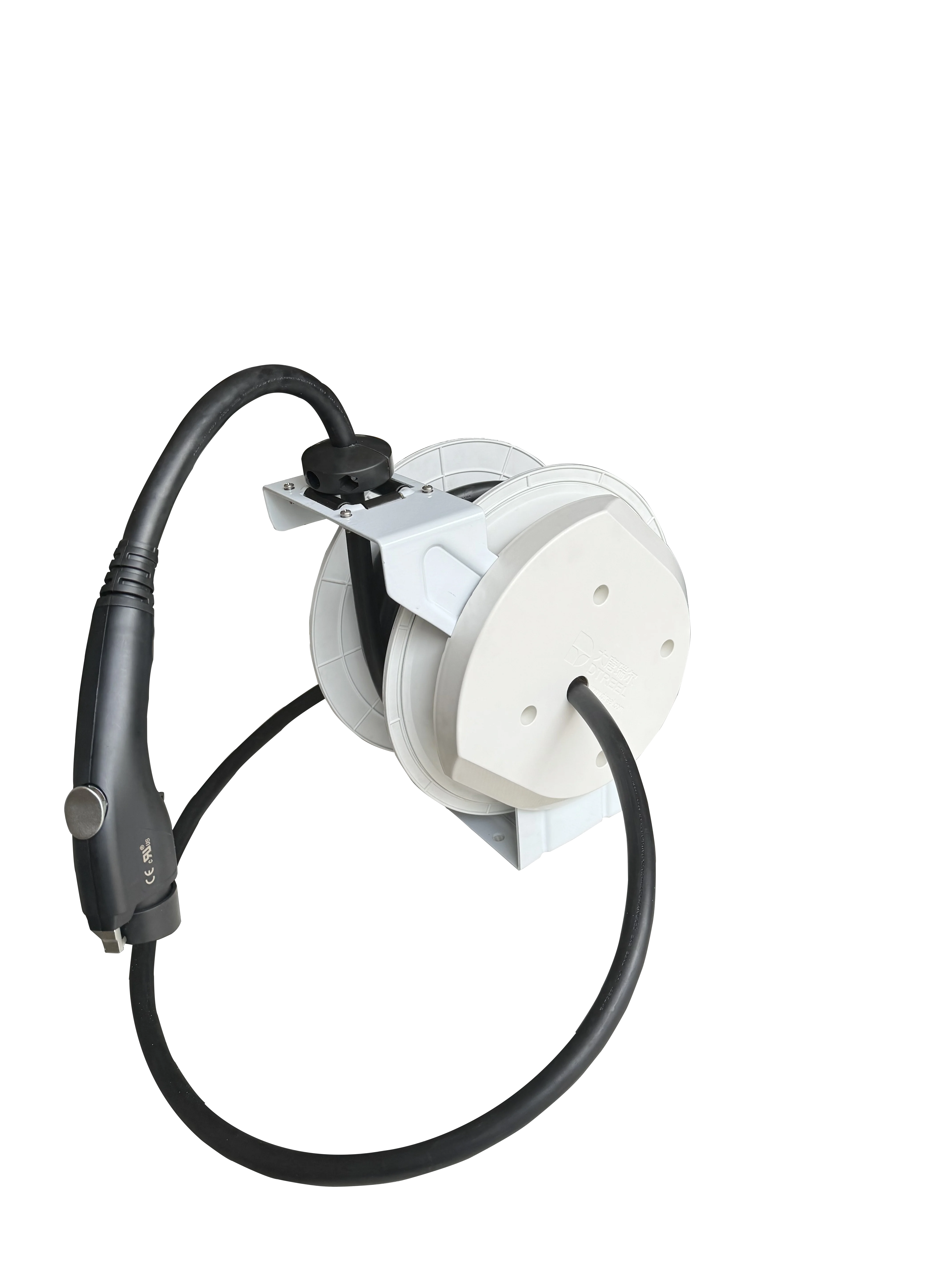 J1772 Type1 7KW-11KW 32A-50A Portable EV Charger Cable Reel AC Wallbox Balancer 5m Cable