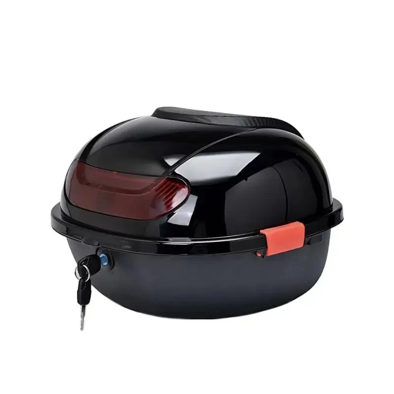 Motorcycle Tour Tail Box Enlarged Capacity Safety Scooter Trunk Luggage Top Lock Storage Carrier Case  Trunk Tail Mount