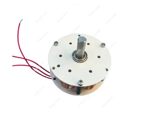 20w Mini Disc Iron Core Generator Strong Magnetic Low Speed Multi-pole Three-phase AC Generator