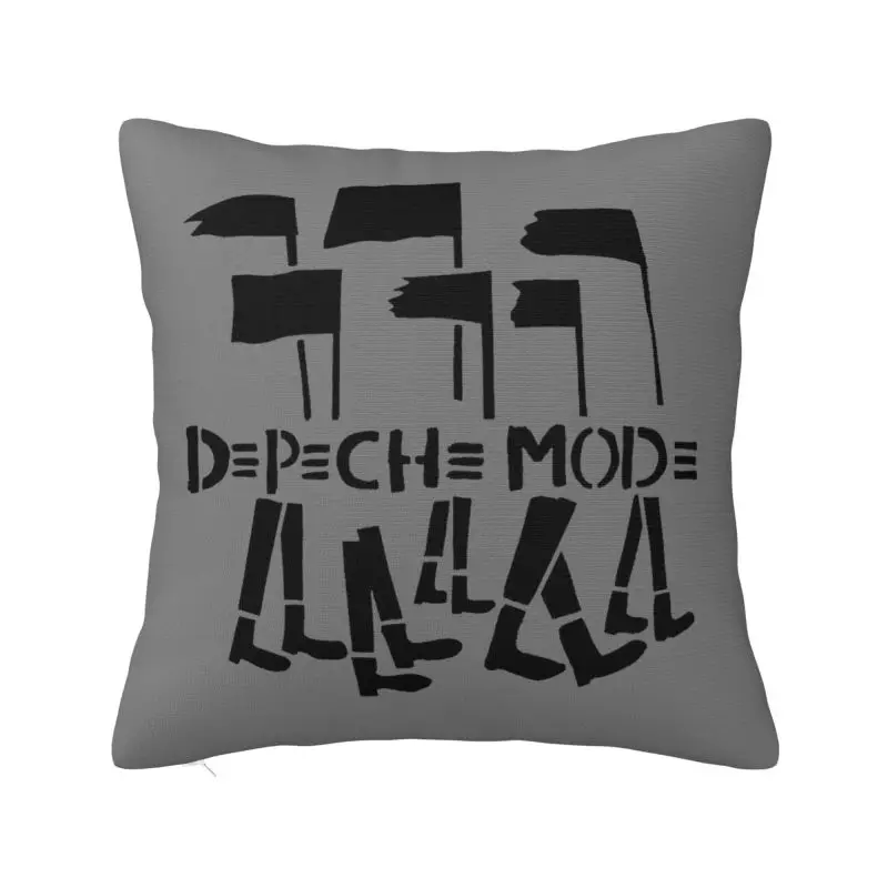 Custom Retro Vintage New Wave Day Cushion Cover Home Decor Printing Music Depeches Throw Pillow Case for Car Double-sided