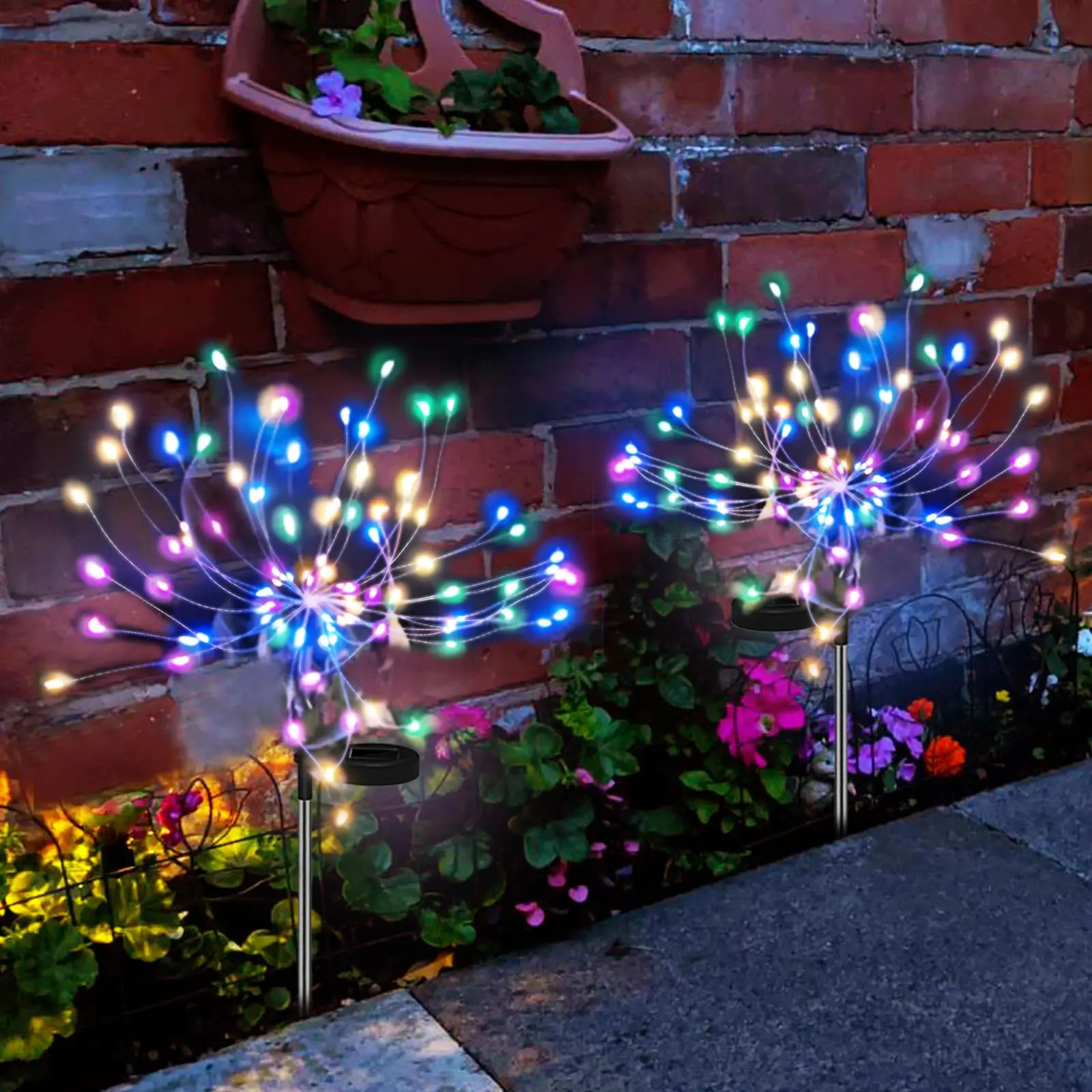 

Solar Fireworks Lights Outdoor Garden Decoration Waterproof 120 LED Twinkling Starburst Fairy Light Yard Patio Decorative Lamp