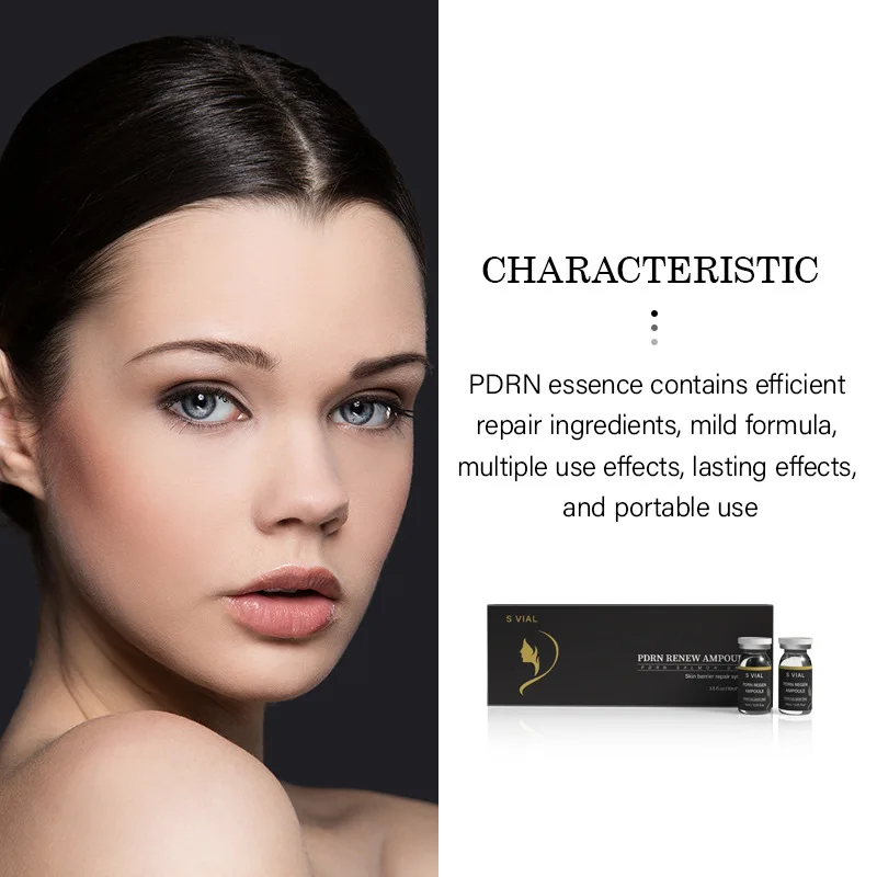 PDRN Salmom Ampoul Serum Skin Barrier Deeply Hydration Repair After Sun Exposure Fade Wrinkles Strengthening System  ﻿