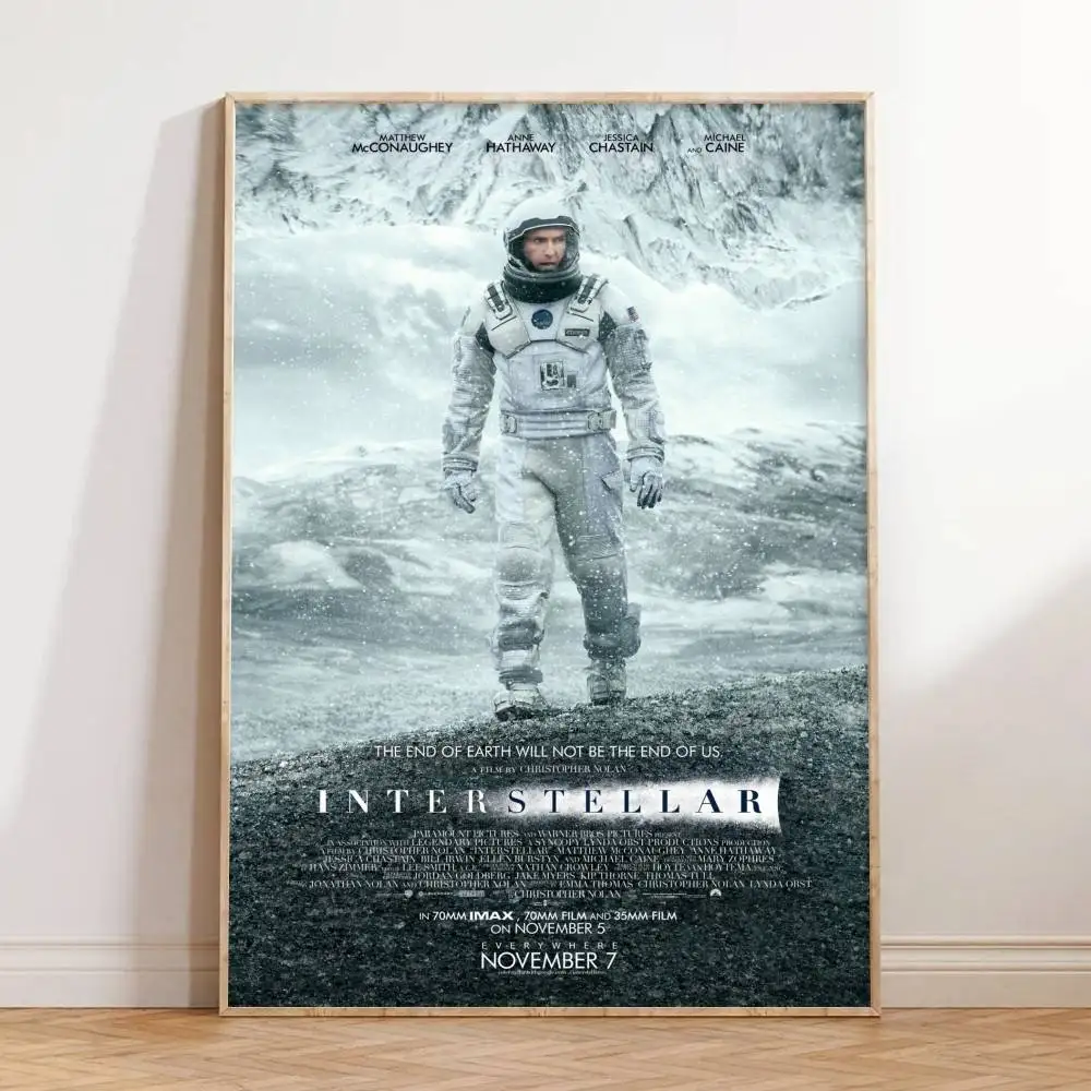 Interstellar Poster Self-adhesive Art Waterproof Paper Sticker Coffee House Bar Room