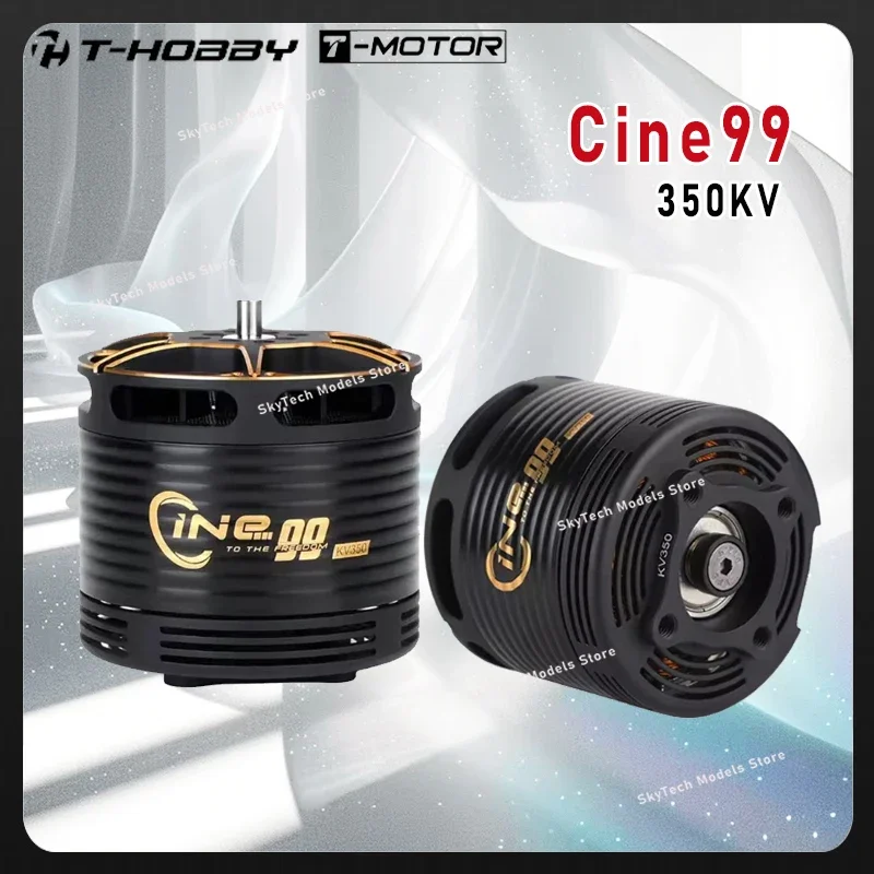 T-MOTOR T-HOBBY Cine99 350KV Brushless Motor - 12S 8KG+ Thrust 4mm Shaft 13-18 Inch IP45 54.5mm Mount Cinematic FPV Part