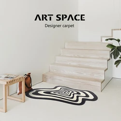 Living Room Rug Thickened Irregular Bedroom Carpets Fluffy Plush Floor Mats Coffee Table Rugs Lounge Carpet Customizable Size