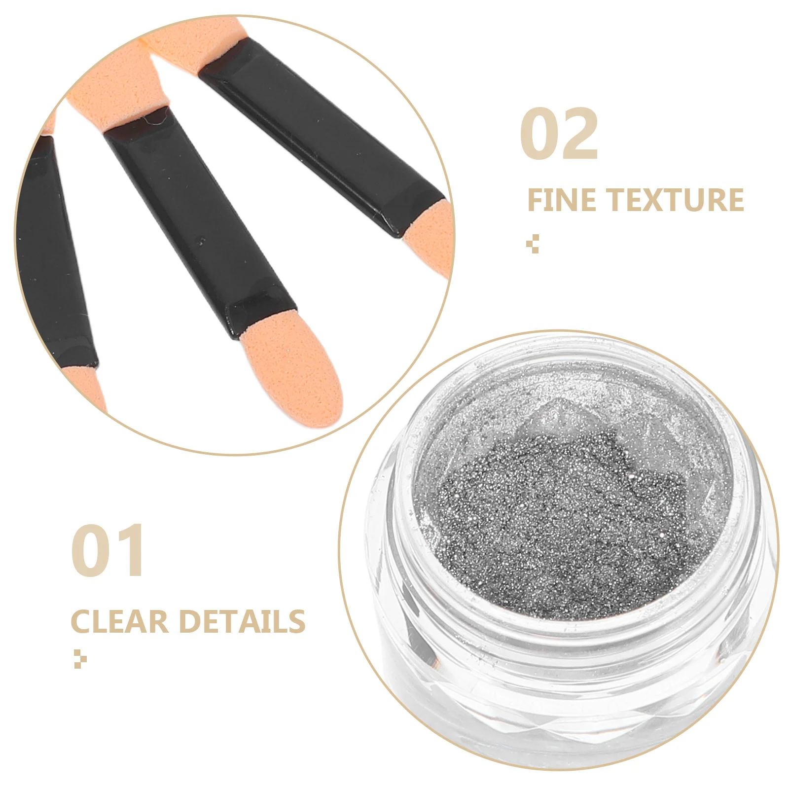 4세트 3D 캣아이 네일 아트 파우더 세트, 오래 지속되는 광택 DIY 매니큐어 UV LED 큐어 네일 아트 장식