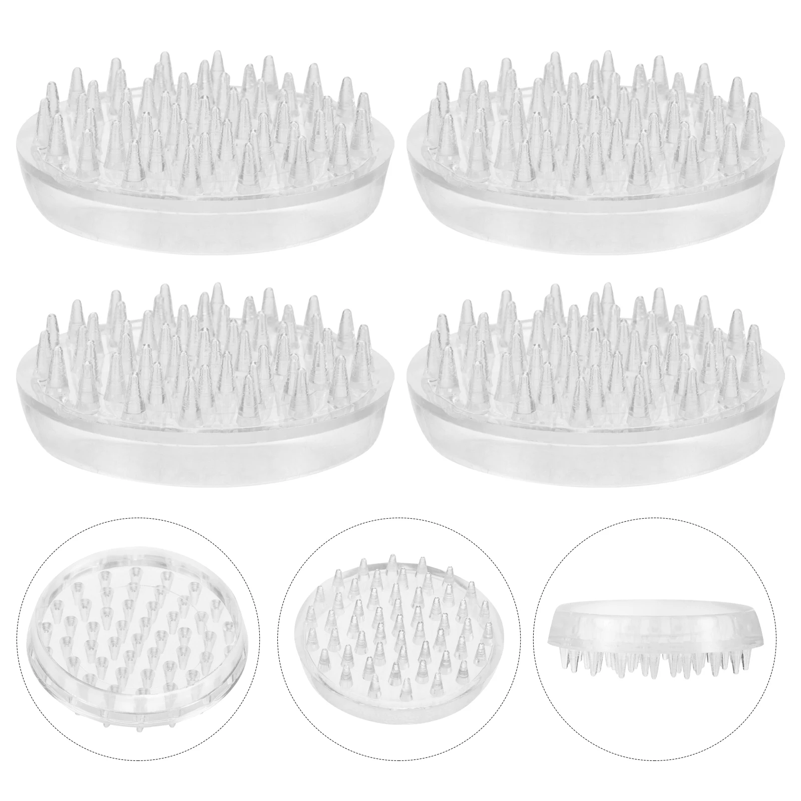 

4 Pcs Anti-mobile Foot Pad Floor Protectors for Furniture Legs Chair Grippers Pads Plastic Office Couch