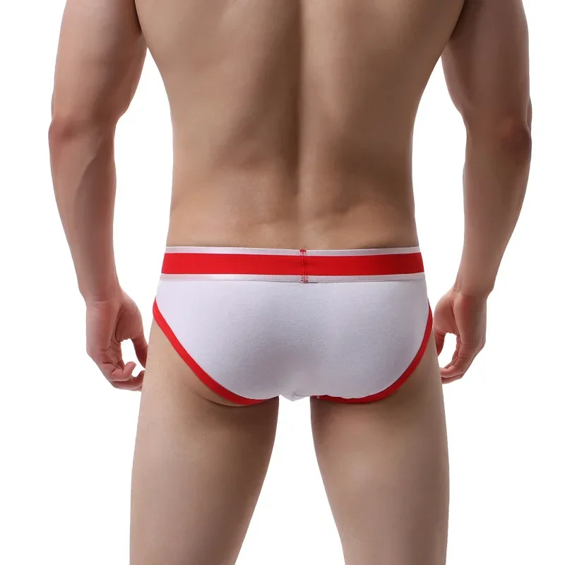 Cotton Mens Underwear Japanese Youth Trend Personality Low Waist Boy Briefs