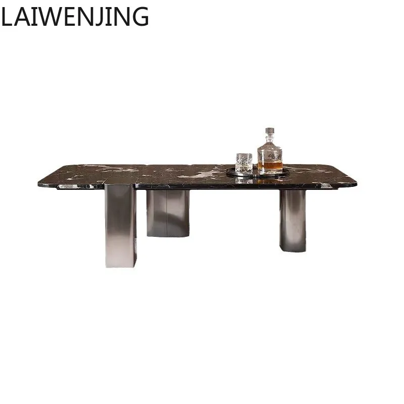 SGF Italian modern simple household marble square coffee table high-end atmosphere