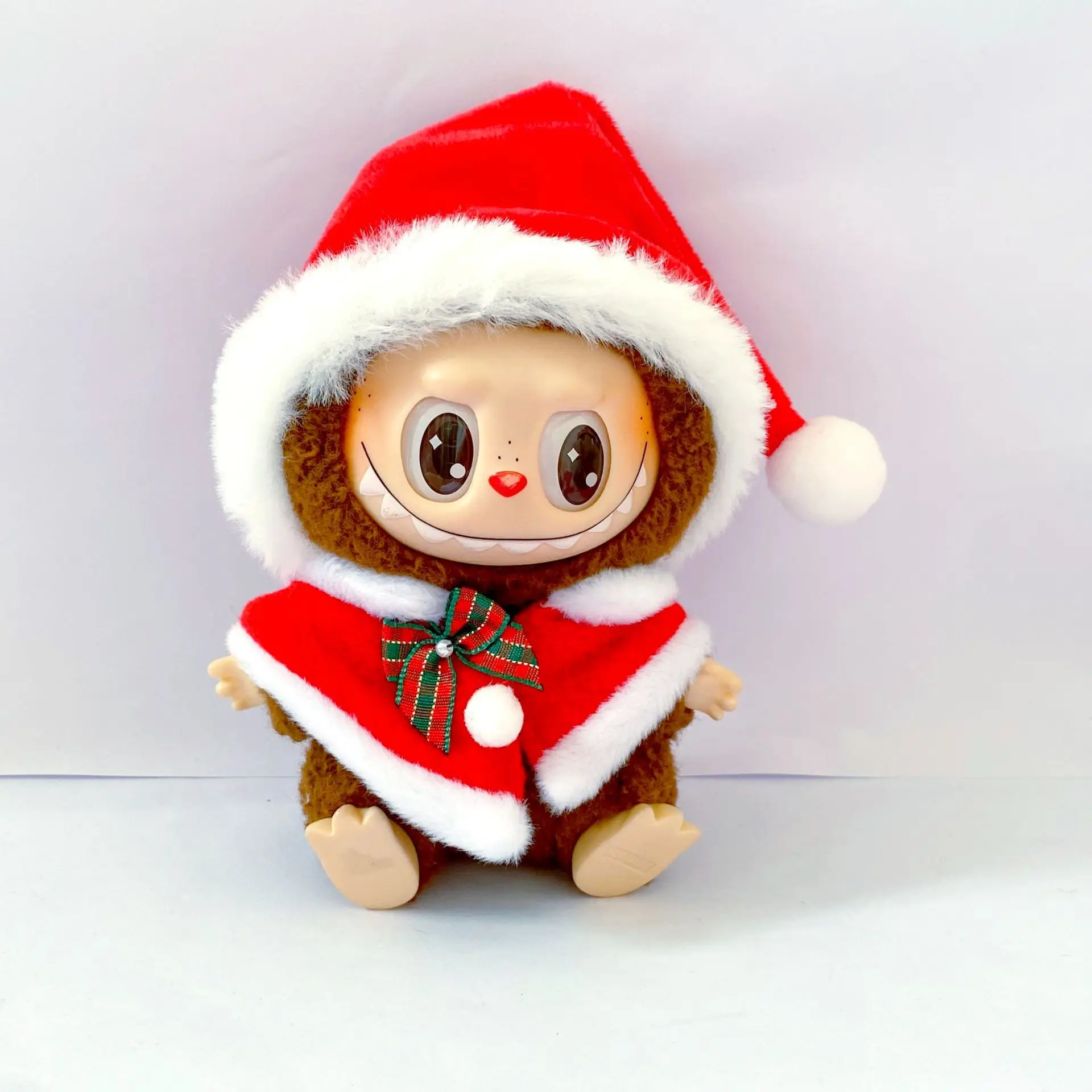 

17 см Labubu одежда кулон Рождественский плащ Labubu Рождественская одежда милая одежда Labubu аксессуары Рождественский модный подарок