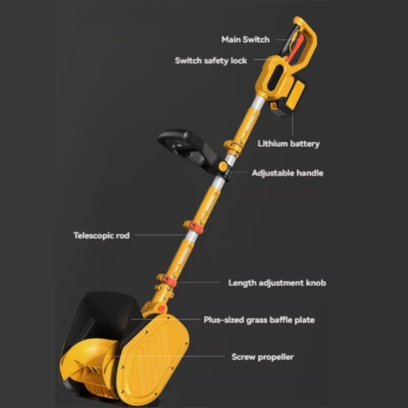 Winter Lithium Electric Snow Sweeper Courtyard Street Cordless Electric Snowplow Small Snow Plow for City Road