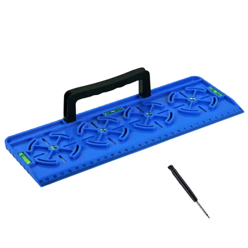AB41-Drilling Template Adjustable Wall Drilling Positioning Plate Mounting Outlet Drilling Template