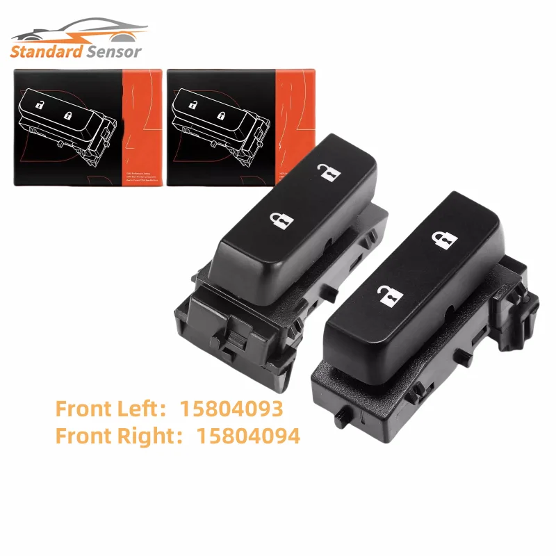 

Front Right And Left 15804094 15804093 Car Power Door Lock Switch fit for Chevrolet Chevy Traverse Silverado GMC Sierra 2007-20