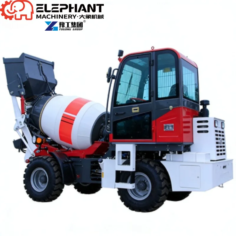 Self Loading Concrete Mixer Truck 3.8m³ 4WD Automatic Self Feeding Diesel Mixer Truck 2026 New Model For Building Construction