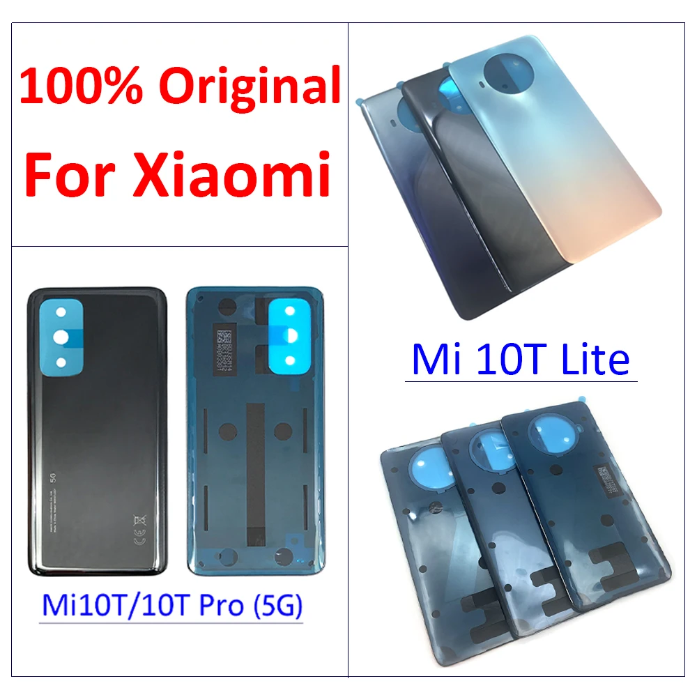 

100% Original Back Door Case Battery Rear Housing Back Cover With Adhesive For Xiaomi Mi 10T / Mi 10TPro / 10T Lite With LOGO