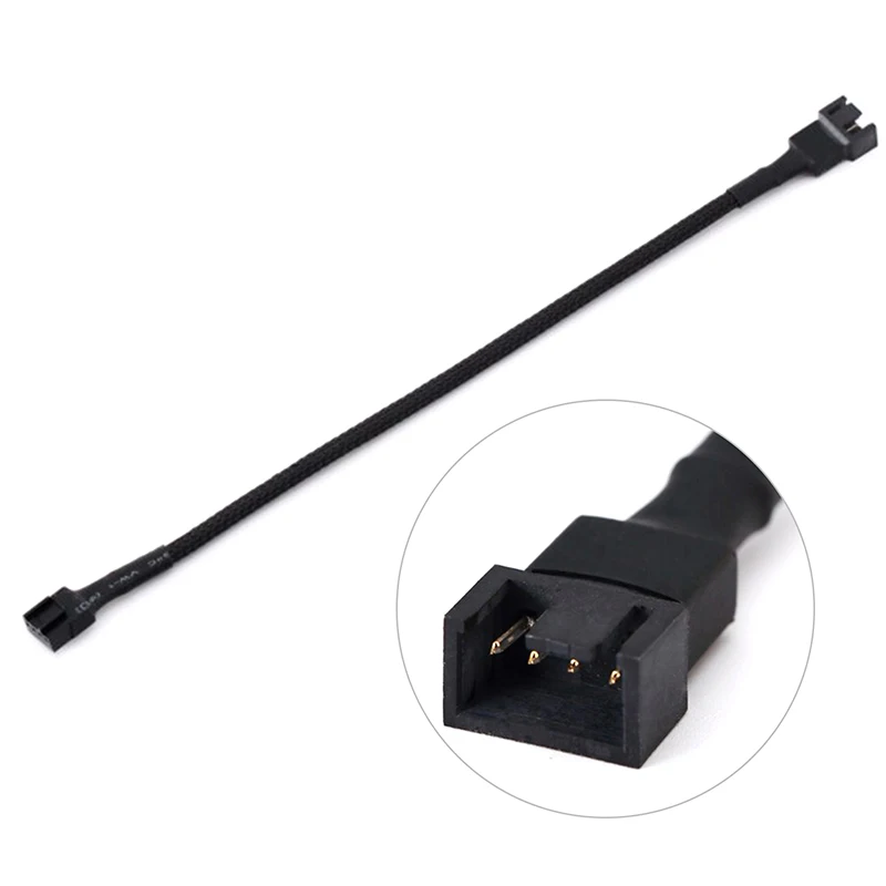 4 Pin PWM Connector Case Fan Extension Power Cable for Compure CPU Cooling System for Computer Case Fan 26cm