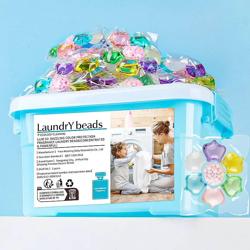 

Laundry Detergent Beads 7 in 1 Long-lasting Fragrance Soft and Clean Laundry Concentrate to Remove Mites From Clothes