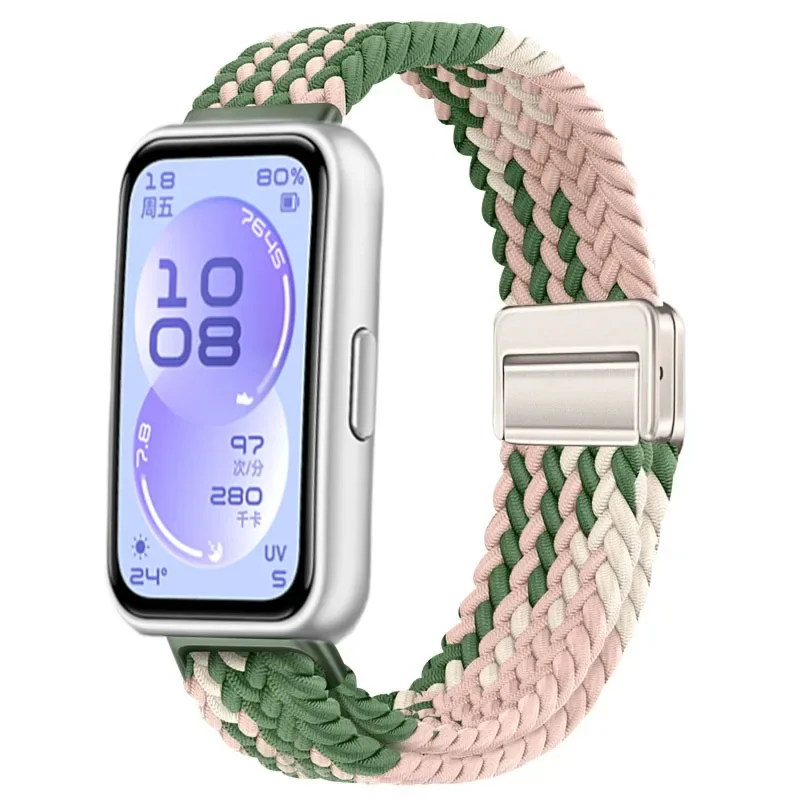 Offizielles geflochtenes Nylon-Schlaufenarmband für Huawei Band 11/11 Pro, Armband mit magnetischer Schnalle für Huawei Band 8/9/10/11/11 Pro – Detail 8