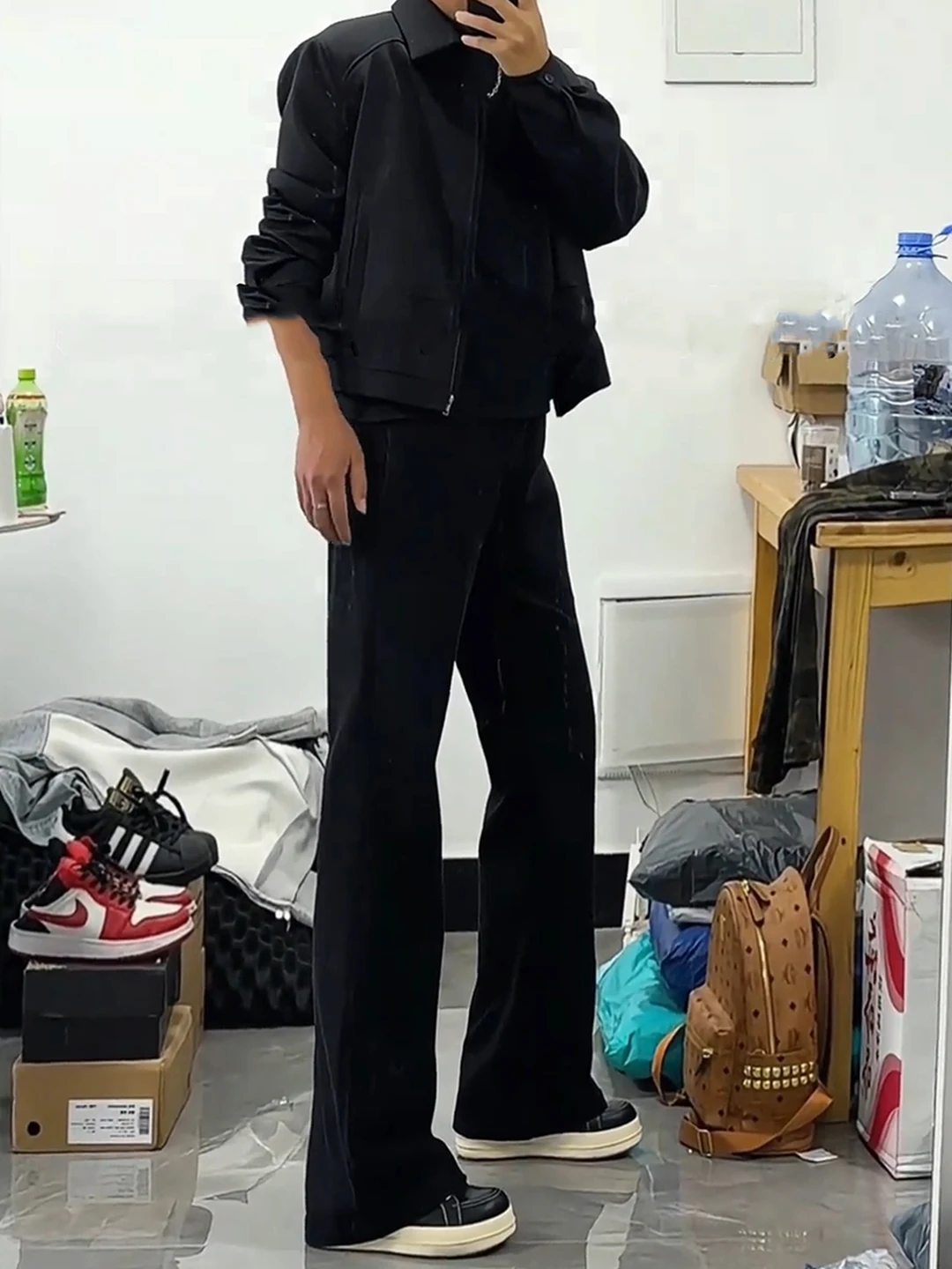 

Bla Bell Bot Jeans Men's Autumn Winter Slimming Leg Lengthening Fce Thi High Waist Straight Leg Casual High Waist