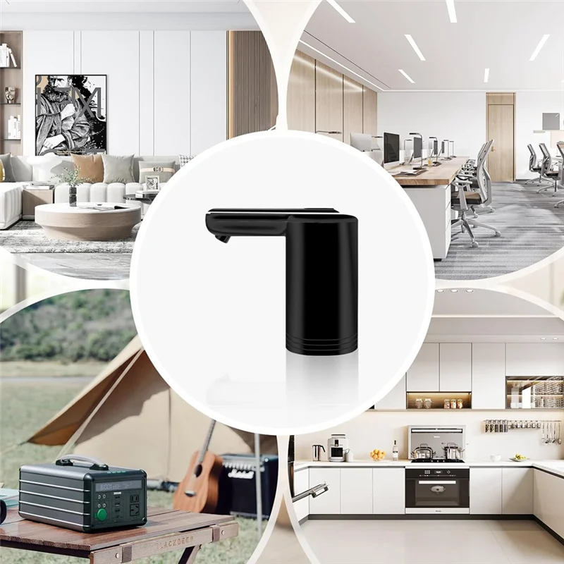 A94E-waterdispenser voor fles van 5 gallon, universele waterpomp met 2 motoren, snelere pomp, draagbaar opladen via USB