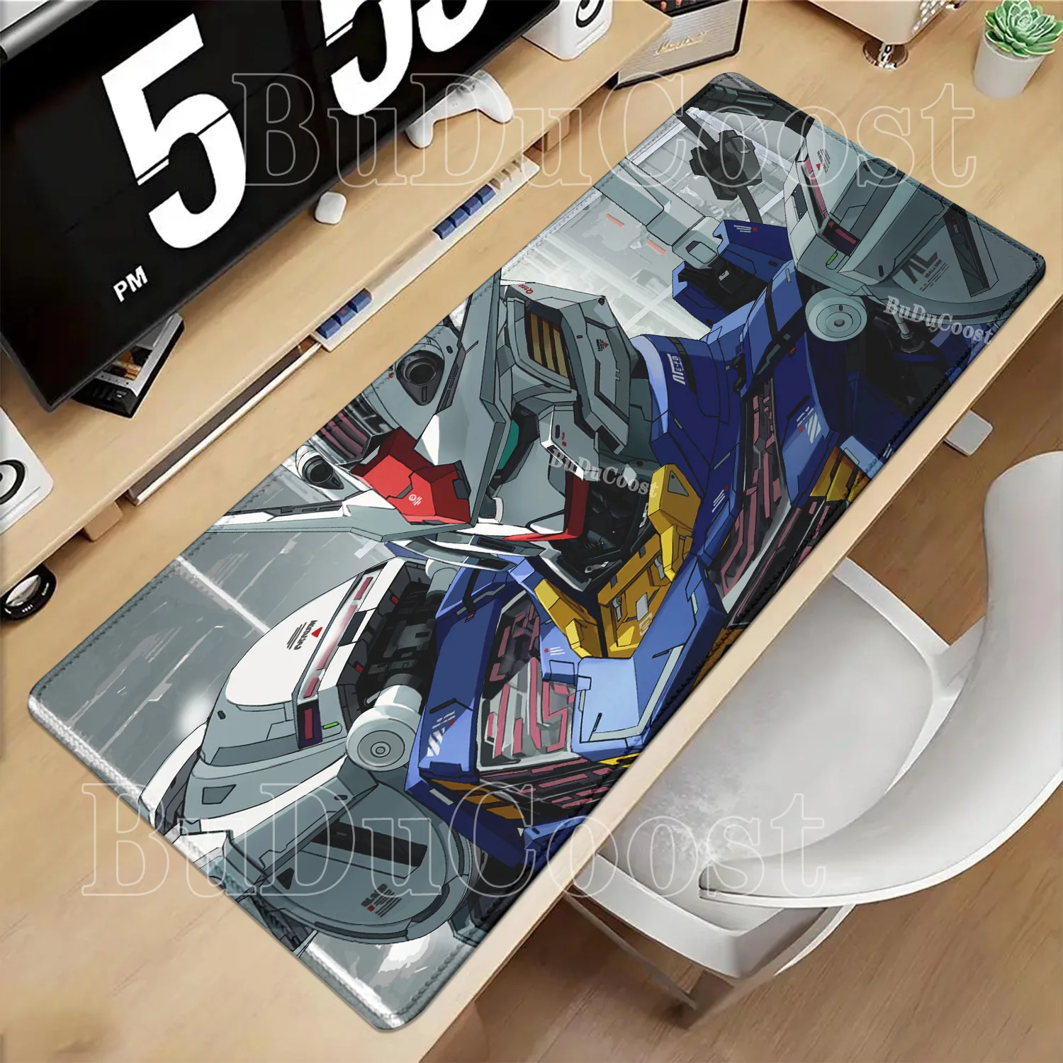 GAT-X105S Strike Gundam Mouse Pad Anime Gaming PC Computer Keyboard Mousepad Office accessorie HD printing overlock XXL Desk Mat